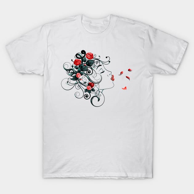 Flower Goddess T-Shirt by AngelsWhisper